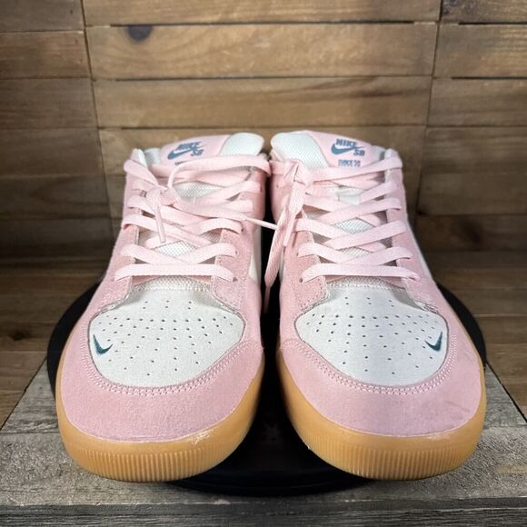 Nike SB Force 58 Pink Bloom Teal Gum Men's Size 13 Custom DV5477-600 Sneakers - Picture 2 of 10